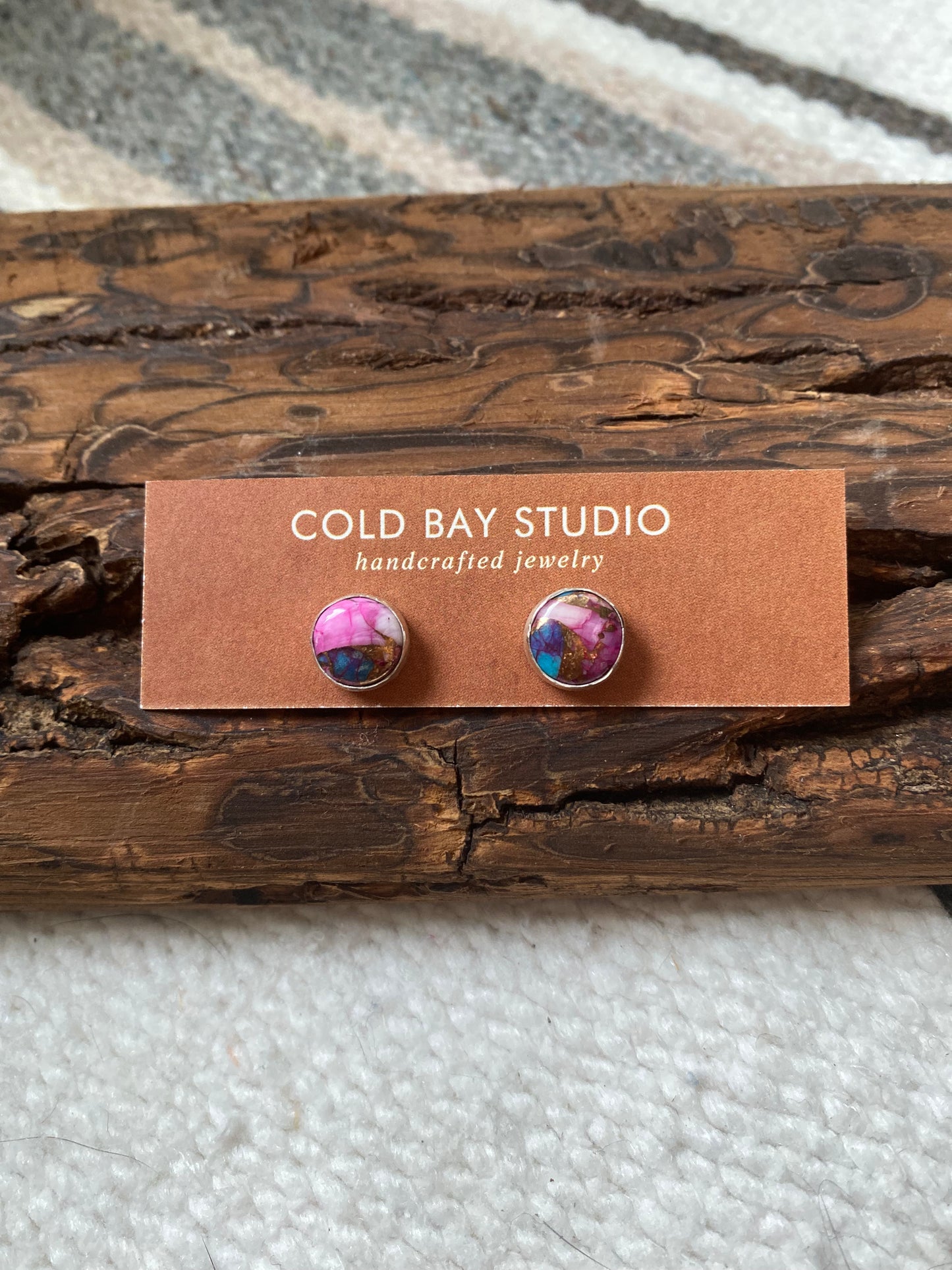 Mohave Magenta Kingman Turquoise Studs