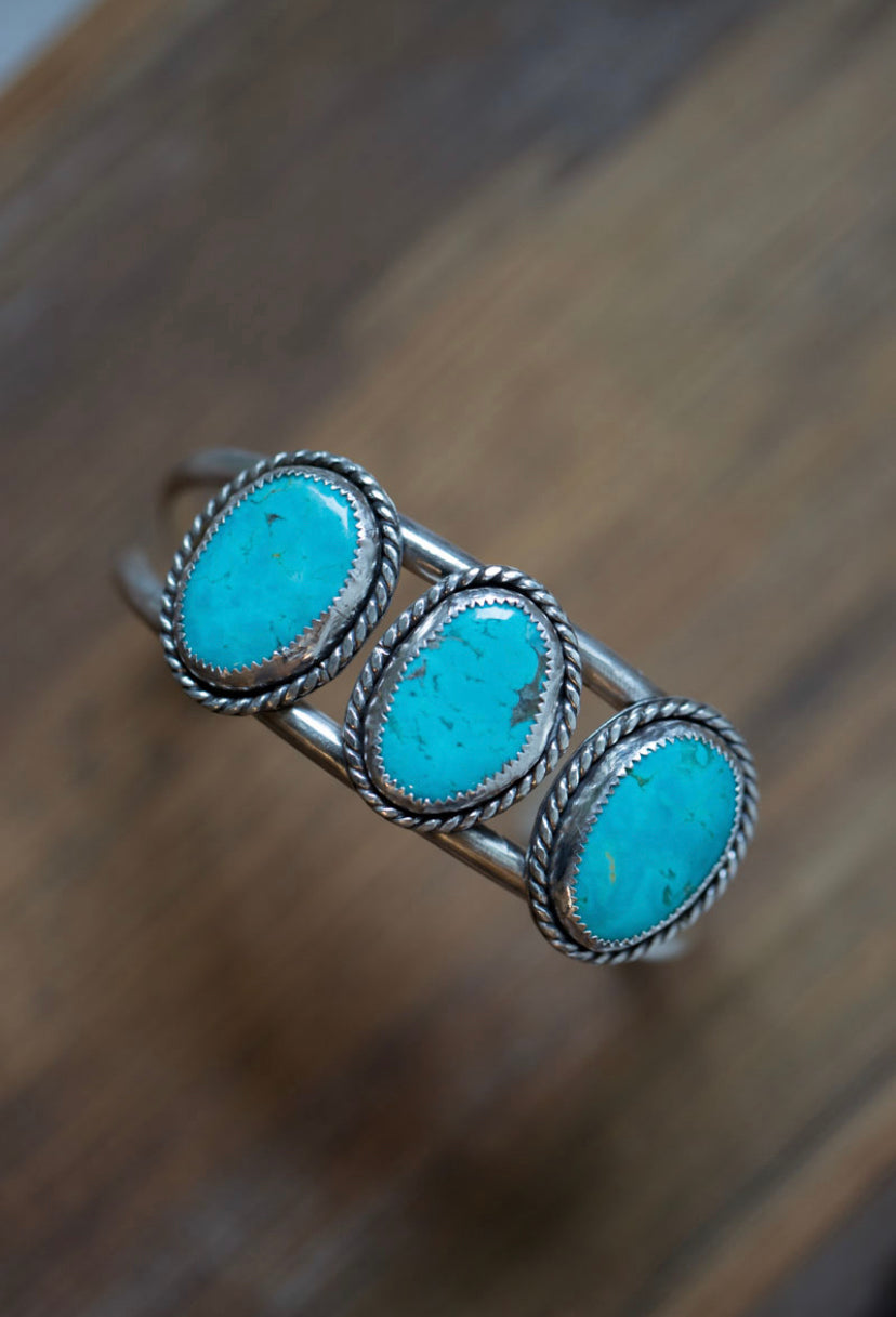Kingman Turquoise Cowboy Cuff | 6"