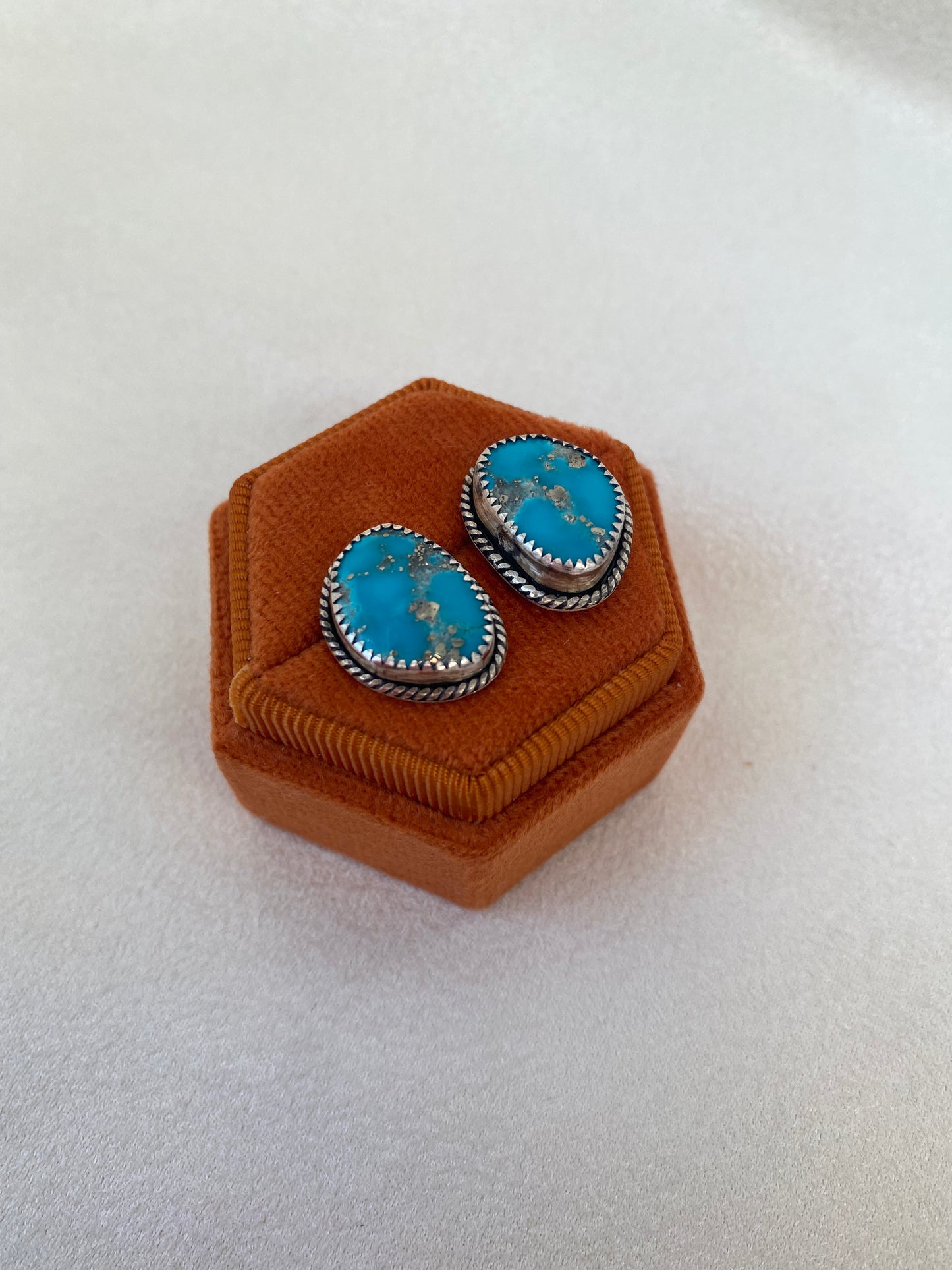 Kingman Turquoise Studs