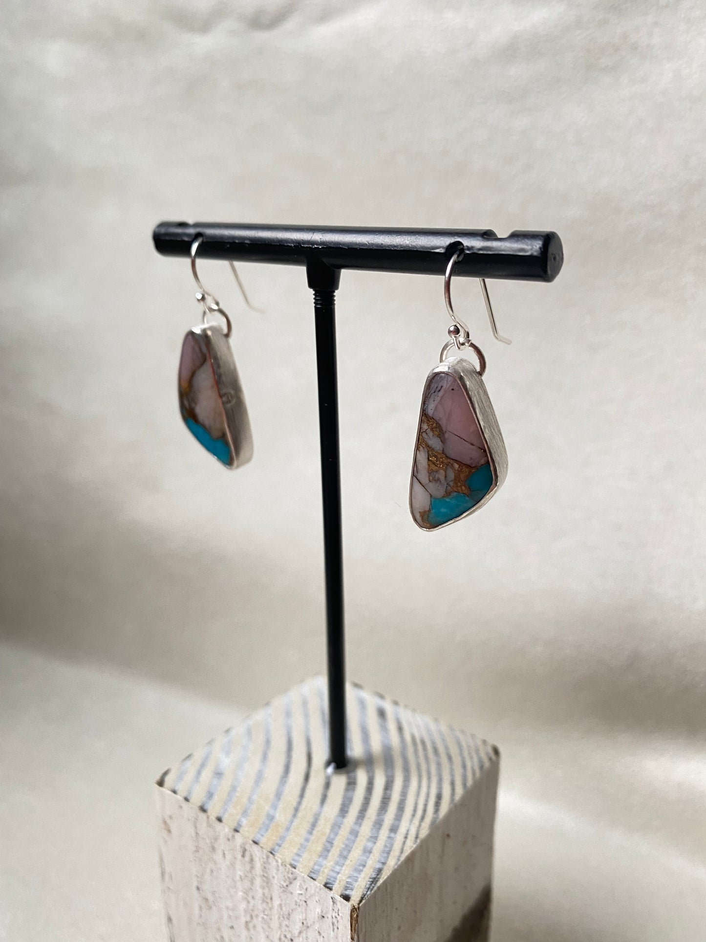 Kingman Turquoise Opal Dangles