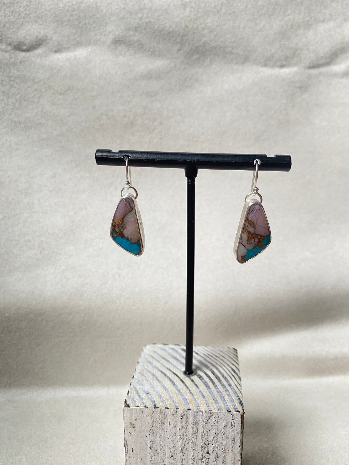 Kingman Turquoise Opal Dangles